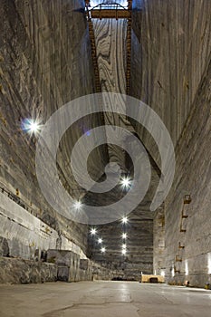 Salt mine interior