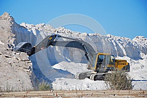 Salt mine and machinery