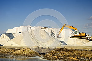 Salt mine and machinery