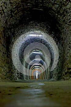 Salt mine tunnel