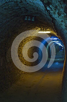 Salt mine tunnel