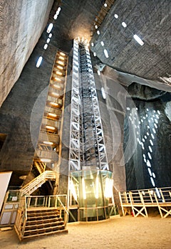 Salt Mine in Turda, Romania