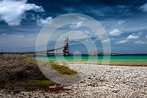 Salt mines Bonaire photo