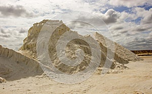 Salt mines landscape in Colombia