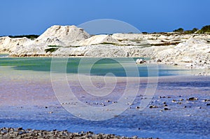 Salt Mounds and Pools in Rio Lagartos photo