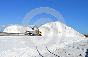 Salt Mountain - JCB Digger Loading A Lorry