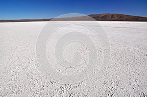 Salt pan in the atacama desert in Chile