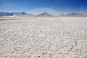 Salt Pan near Colchane in Chile.