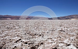 Salt pan at the Salar of Antofalla at the Puna de Atacama, Argentina