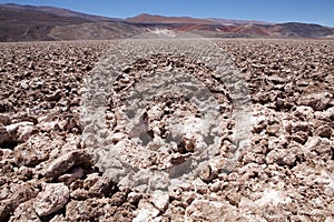 Salt pan at the Salar of Antofalla at the Puna de Atacama, Argentina