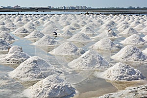 Salt pan or salt field