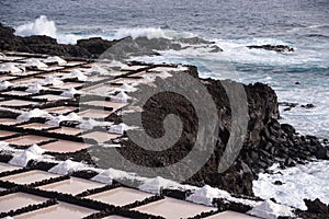 The salt pans in Fuencaliente, La Palma, Canary Islands photo