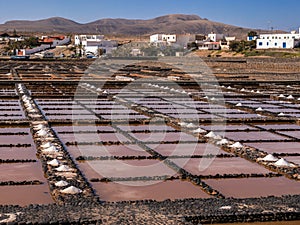 Salt Pans in Fuerteventura, Canary Islands photo