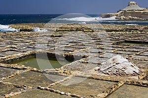 Salt Pans - Gozo - Malta photo