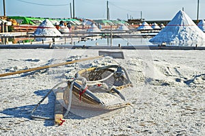 Salt pans in Tainan, Taiwan