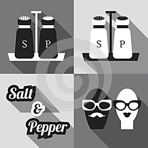 Salt and Pepper shakers icons