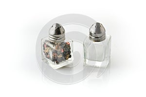 Salt and pepper Shakers isolated on the white background