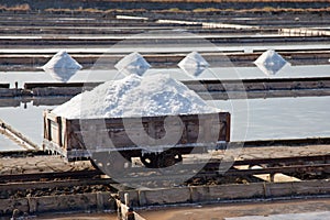 Salt production in evaporating ponds