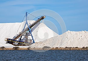 Salt production in the salworks of Aigues Mortes, France