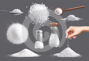 Salt Realistic Icon Set