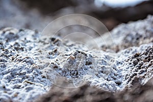 Salt Residue on Rocks