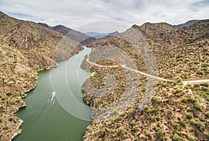 Salt River at Apache trail scenic drive, Arizona