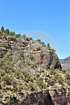 Salt River Canyon, within the White Mountain Apache Indian Reservation, Arizona, United States