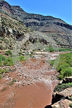 Salt River Canyon, within the White Mountain Apache Indian Reservation, Arizona, United States