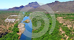 Salt River (Rio Salado) View in Arizona