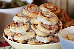 Salt salami rolls bakery