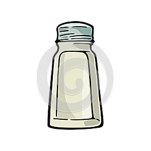 Salt shaker.Color vector illustration isolated on white