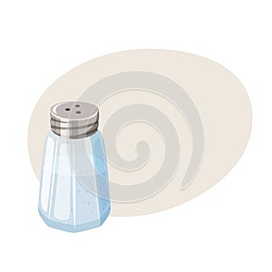 Salt shaker. Glass cellar.