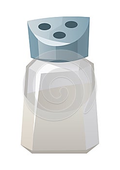 Salt shaker isolated on white background vector