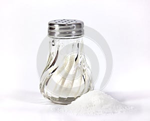 Salt shaker with pile photo