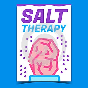 Salt Therapy Creative Promotional Poster Vector photo