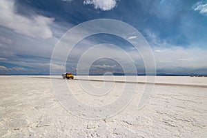 Salt Truck in Salinas Grandes Salt Flat - Jujuy, Argentina