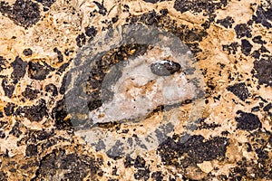 Salt on a volcan surface photo