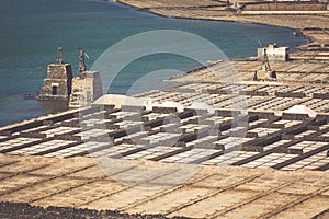 Salt works of Janubio, Lanzarote, Canary Islands