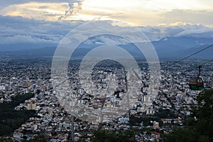 Salta City Aerial View At Dusk photo