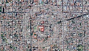 salta city, view from above, argentina