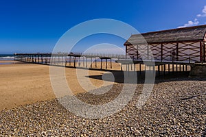 Saltburn-by-the-Sea Pier at Low tide