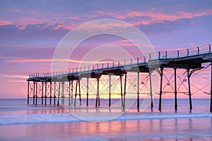 Saltburn by the Sea Pier at Sunrise
