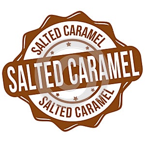 Salted caramel grunge rubber stamp