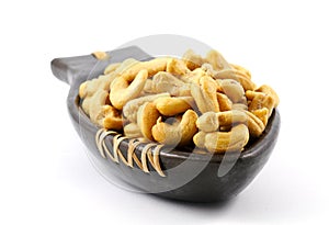 Salted cashew nuts photo