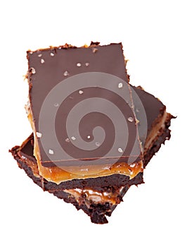 Salted Chocolate Caramel Brownies