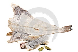 salted codfish with bay laurel