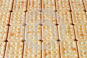 Salted Crackers as baskground