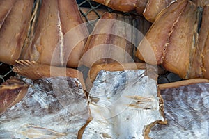 Salted fish (dried fish) in market