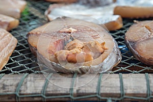 Salted fish (dried fish) in market