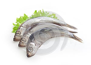 Salted fish with lettuce